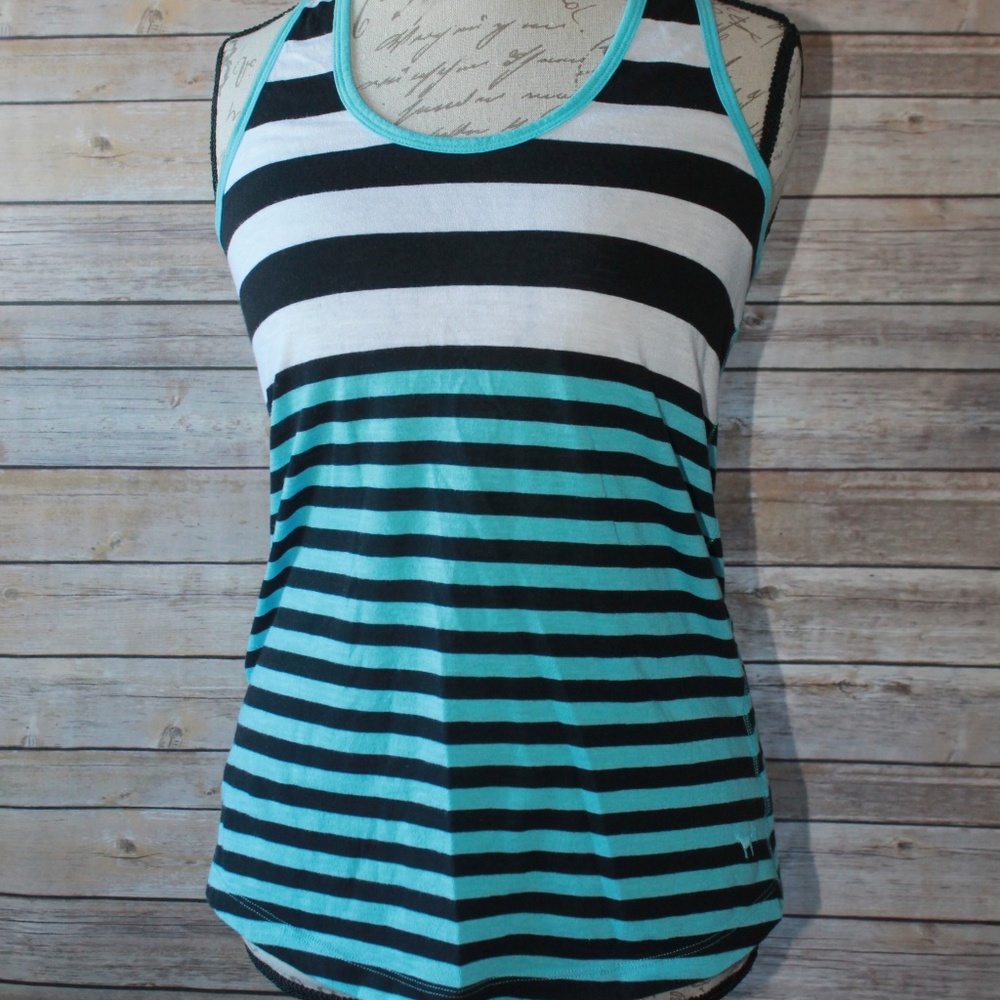 PINK Blue striped tank